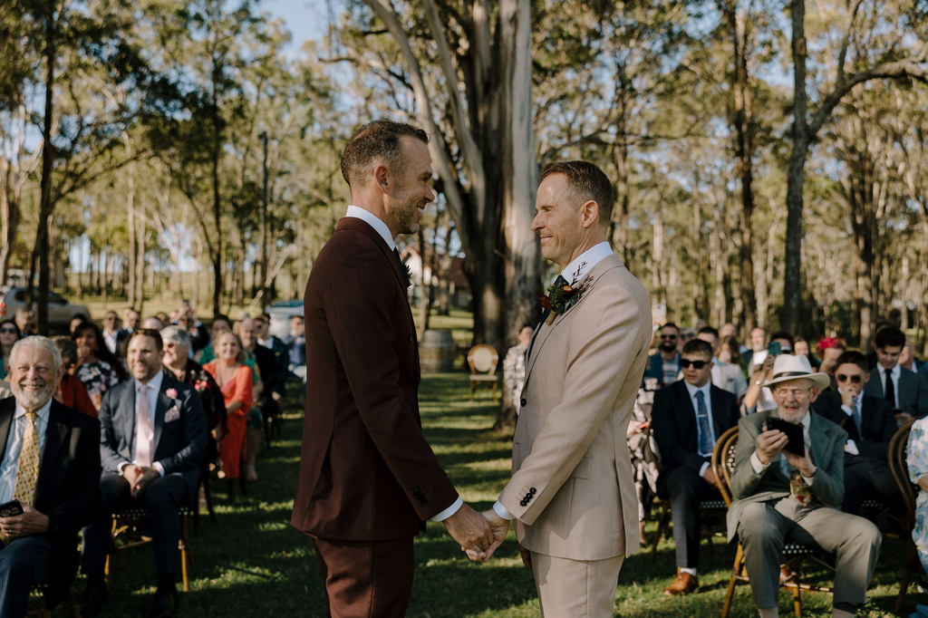 Rob + Daniel Real Wedding. Hunter Valley Wedding Planner Magazine. Venue: Wandin Estate. Photos by Rope and Pulley