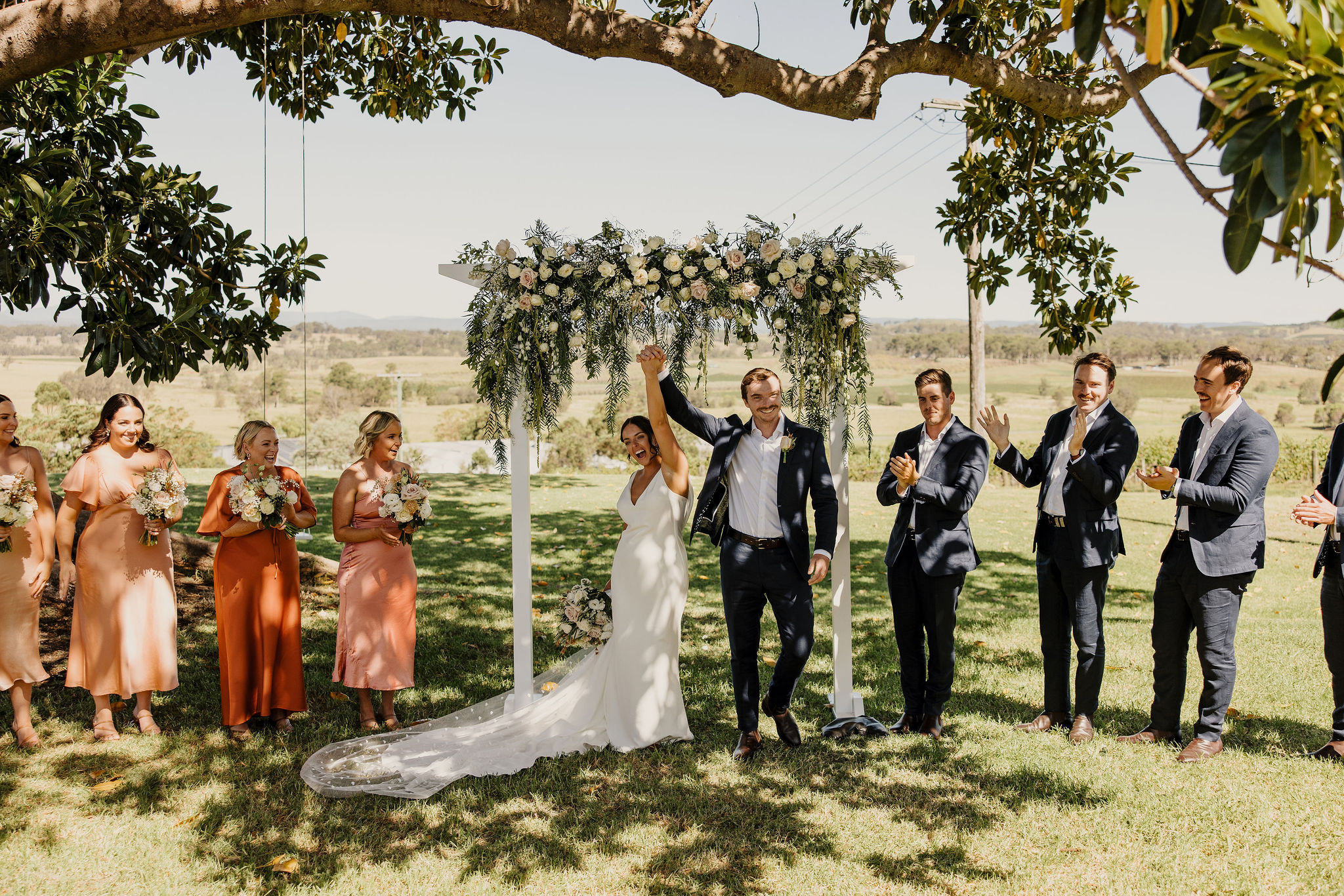 Remy and Steele Real Wedding. Hunter Valley Wedding Planner Magazine. Venue: Ben Ean. Photos by Ben Adams